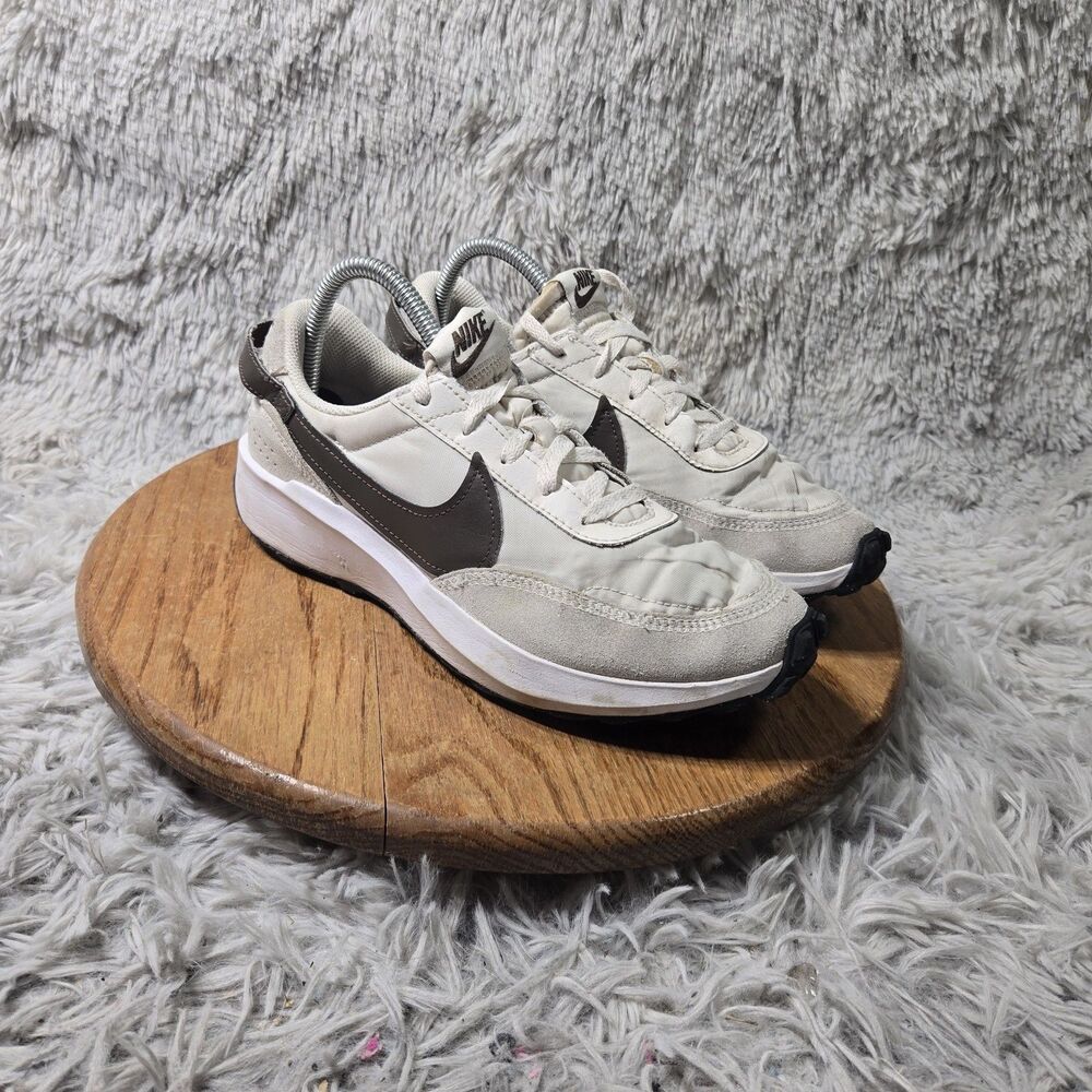 Nike Waffle Debut Shoes Womens Size 9 White Baroque Brown Sneakers DH9523 107
